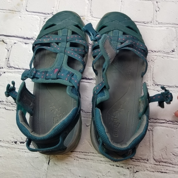 Ahnu Lagunitas teal hiking water shoes - Picture 7 of 13